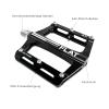 UPANBIKE Mountain Bike Bearing Pedals 9/16'' Spindle Aluminum Alloy Flat Platform for BMX MTB Road Bicycle (Black) view 3