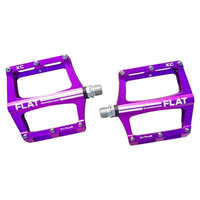 UPANBIKE Mountain Bike Bearing Pedals 9/16'' Spindle Aluminum Alloy Flat Platform for BMX MTB Road Bicycle (Purple)