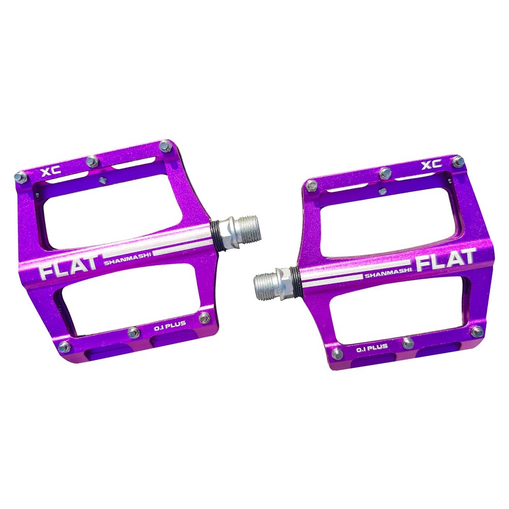 UPANBIKE Mountain Bike Bearing Pedals 9/16'' Spindle Aluminum Alloy Flat Platform for BMX MTB Road Bicycle (Purple)