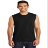 Port & Co Men's Core Cotton Sleeveless Tee, Jet Black, Small view 1