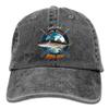 Personalized Fishing Cap with Pacific Cod Fish Pattern Print, Vintage Black Dad Hat, Adult view 1