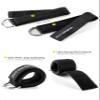 Fitgriff Ankle Straps V2 for Cable Machine (2 Pieces) - Gym Workout Equipment - Leg Pulley Attachment, Kickback Straps (Black) view 3
