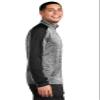 SPORT-TEK Unisex PosiCharge Electric Heather Colorblock Quarter Zip Pullover | Athletic Light Jacket for Men & Women view 2