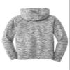 SPORT-TEK Youth PosiCharge Electric Heather Fleece Hooded Pullover, Black Electric, X-Large view 3
