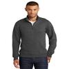 P&C Fan Favorite Fleece 1/4-Zip Pullover Sweatshirt 4XL Dark Heather Grey view 1