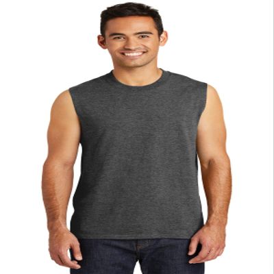 Port & Company Core Cotton Sleeveless Tee 3XL Dark Heather Grey