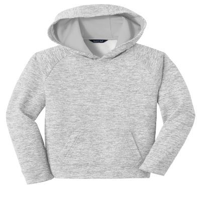 SPORT-TEK Youth PosiCharge Electric Heather Fleece Hooded Pullover | Hooded Sweatshirt for Kids, Lightweight Fleece Jacket