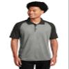 SPORT-TEK Unisex PosiCharge RacerMesh Raglan Heather Block Polo view 1