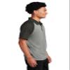 SPORT-TEK Unisex PosiCharge RacerMesh Raglan Heather Block Polo view 2