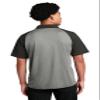 SPORT-TEK Unisex PosiCharge RacerMesh Raglan Heather Block Polo view 3