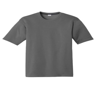 SPORT-TEK Unisex PosiCharge Competitor Cotton Touch Tee | Gym Shirt for Men & Women, Spring & Summer Fashion Workout Clothing Dark Smoke Grey