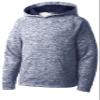 SPORT-TEK Youth PosiCharge Electric Heather Fleece Hooded Pullover, True Navy Electric, Medium view 2