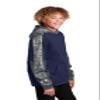 SPORT-TEK Youth Sport-Wick Mineral Freeze Fleece Colorblock Hooded Pullover | Lightweight Athletic Hooded Sweatshirt for Kids view 2
