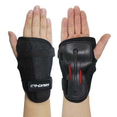 CTHOPER Long Damping Non-Slip Anti-Fall Wrist Guards Protective Gear for Roller Skating Skating Skiing Skateboard Snowboard Cycling Bicycle Scooter (M)