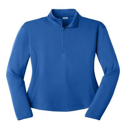 SPORT-TEK Women's PosiCharge Competitor Quarter Zip Pullover, True Royal, X-Small