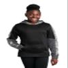 SPORT-TEK Youth Sport-Wick Mineral Freeze Fleece Colorblock Hooded Pullover, Black/Black, X-Small view 4