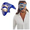 Half Face Masquerade Mask For Men Phantom Of The Opera Mask for Masquerade Party, Venetian Party, Mardi Gras, Halloween & Cosplay view 1