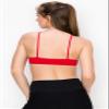 Kurve High Neck Bralette, UV Protective Fabric UPF 50+ (Made with Love in The USA), Red, Medium/Large view 3