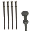 Moose Supply Double Head Tent Stakes, Heavy Duty Steel Outdoor Ground Spikes to Anchor Commercial Inflatables, Party Tents and Camping Shelters, 3/4 Inch x 24 Inch, Pack of 4 view 1