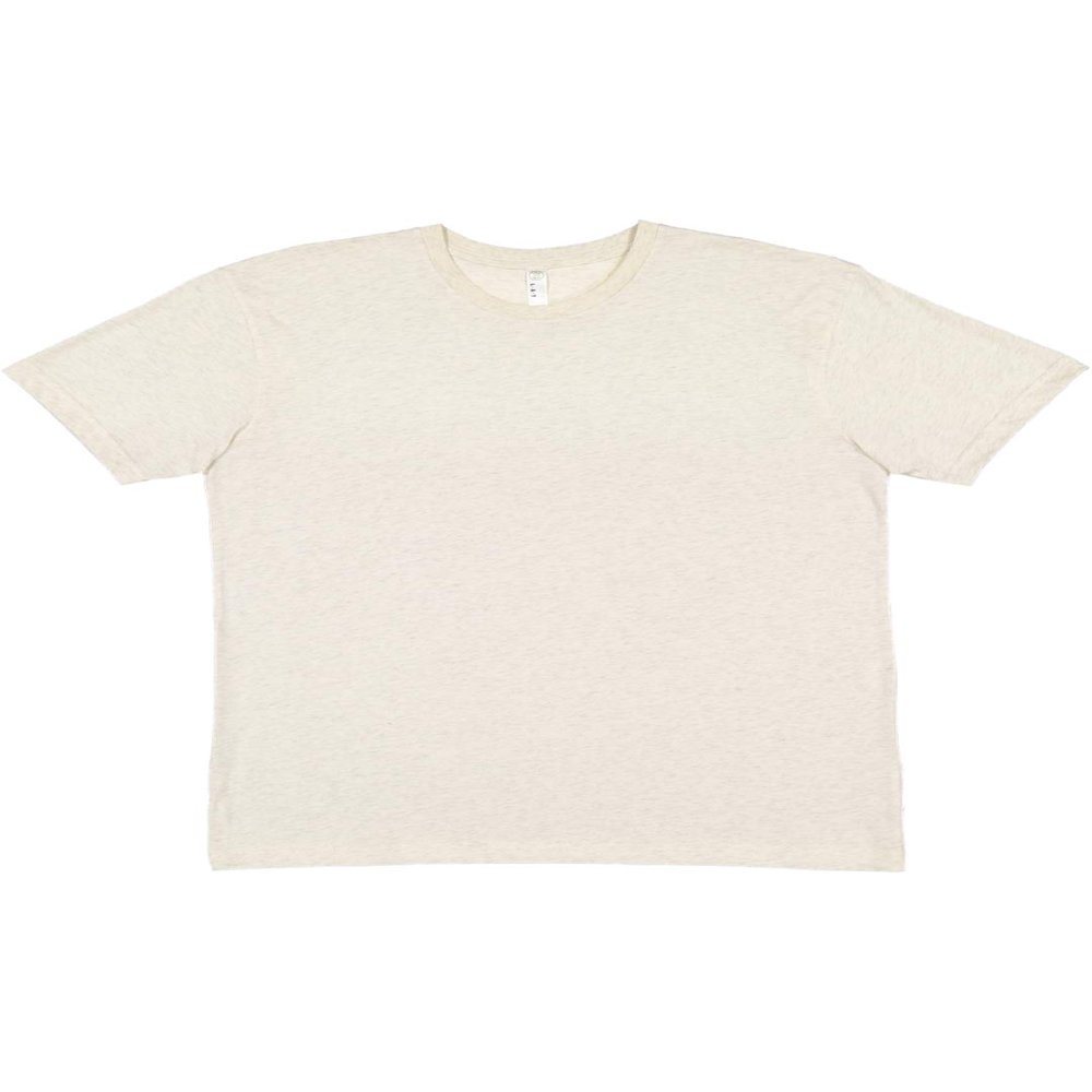LAT Youth 100% Cotton Jersey Crew Neck Short Sleeve Tee, Natural Heather, X-Small