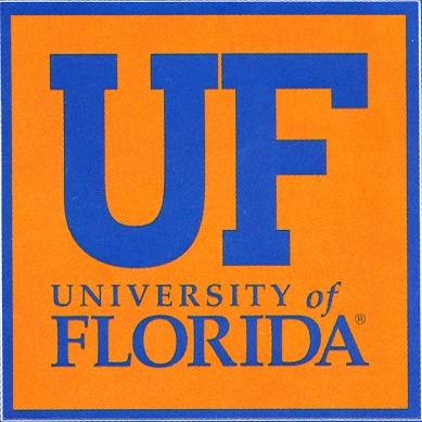 3 Inch UF Logo Decal University of Florida Gators FL Removable Wall Sticker Art NCAA Home Room Decor 3 1/4 by 3 1/4 Inches