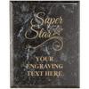 Crown Awards Corporate Appreciation Plaques - 9 x 12 Super Star Black Marbleized Recognition Trophy Plaque Award Prime view 1