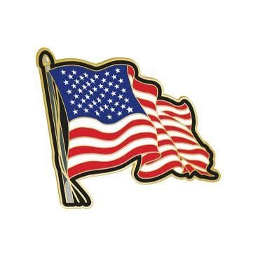 Crown Awards American Flag Pin - Waving Flag Patriotic Lapel Pins 100 Pack Prime