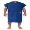 BESTA Surf Poncho, Wetsuit Changing Robe/Towel with Hood and Front Pocket. Thick Microfiber Material (Blue, Medium) view 1