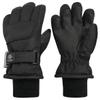 N'Ice Caps Kids Waterproof Winter Thinsulate Warm Gloves (Black - 100 Gram Thinsulate, 5-6 Years) view 1