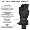 N'Ice Caps Kids Waterproof Winter Thinsulate Warm Gloves (Black - 100 Gram Thinsulate, 5-6 Years) view 4