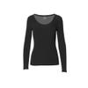 32 Degrees Women's Heat Plus Baselayer Lounge Comfy Active Wicking Scoop Top, Black, XLarge view 2