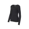 32 Degrees Women's Heat Plus Baselayer Lounge Comfy Active Wicking Scoop Top, Black, XLarge view 3