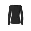 32 Degrees Women's Heat Plus Baselayer Lounge Comfy Active Wicking Scoop Top, Black, XLarge view 4