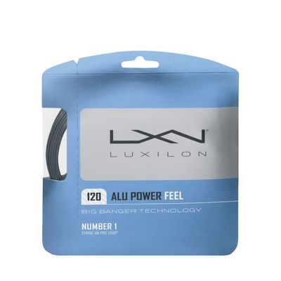 Luxilon Big Banger ALU Power Feel 17 Gauge - 120 Polyester (Poly) Tennis Racquet String 4-Pack (4 Sets Per Order)