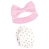 Hudson Baby Unisex Baby Cotton Headband and Scratch Mitten Set, Sparkle Trees, 0-6 Months view 3