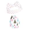 Hudson Baby Unisex Baby Cotton Headband and Scratch Mitten Set, Sparkle Trees, 0-6 Months view 4