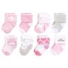 Hudson Baby Unisex Cotton Rich Newborn and Terry Socks, Royal, 0-6 Months view 1
