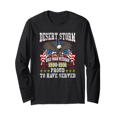 Desert Storm Veteran Design Desert Storm Gulf War 1990-1991 Long Sleeve T-Shirt