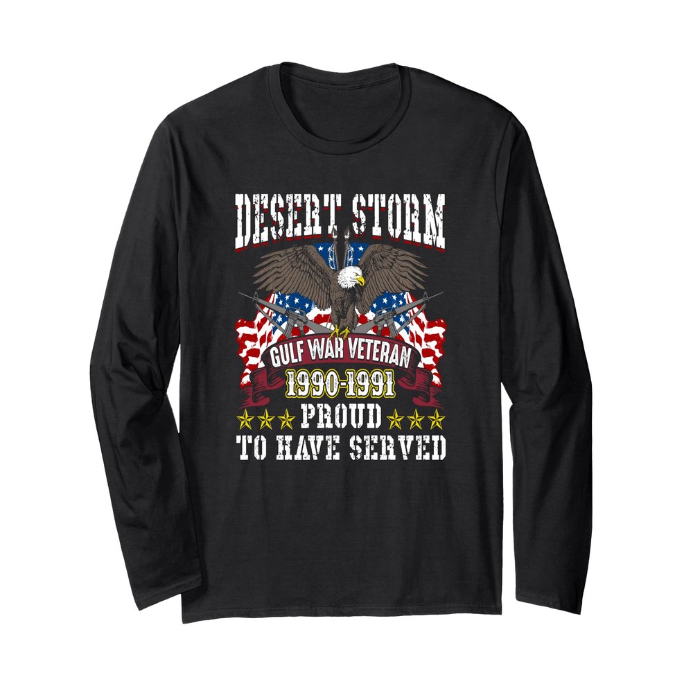 Desert Storm Veteran Design Desert Storm Gulf War 1990-1991 Long Sleeve T-Shirt