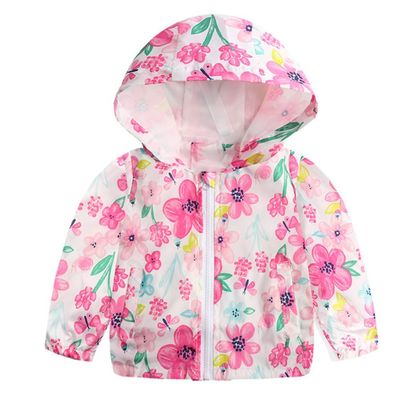 Baby Toddler Girls Boys Autumn Winter Clothes Windbreaker Hoodie Coat 2-6 Years Old,Kids Cartoon Print Top Jacket (4-5 Years Old, White)