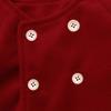Baby Outwear Cloak 0-5 Years Old,Infant Toddler Girls Kids Fall Winter Button Jacket Warm Cardigan Coat Clothes (2-3 Years Old, Wine) view 4