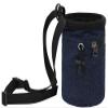 AMC Rock Climbing Panda Compact Chalk Bag with Adjustable Belt, Denim Blue view 3