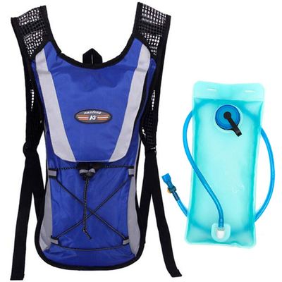 MAXMIKO Hydration Pack Water Rucksack Backpack Bladder Bag Water Bladder Cycling Hiking Camping Climbing Travel Camelback + 2L Hydration Bladder (Blue)