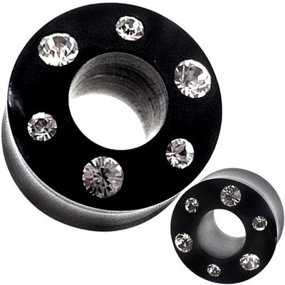 00 Gauge Ear Plugs Flesh Tunnels Screw fit Single Double Flare Stretching Expander Taper Piercing 10mm