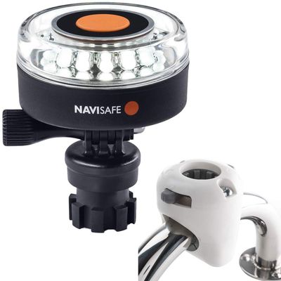 NAVISAFE Navilight 360 2NM White w/Navimount Base Rail Mount - White [040KIT3]