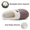 NineCiFun Women's Slip on Fuzzy Slippers Memory Foam House Slippers Outdoor Indoor Warm Plush Bedroom Shoes Scuff with Faux Fur Lining size 11 12 coffee view 4