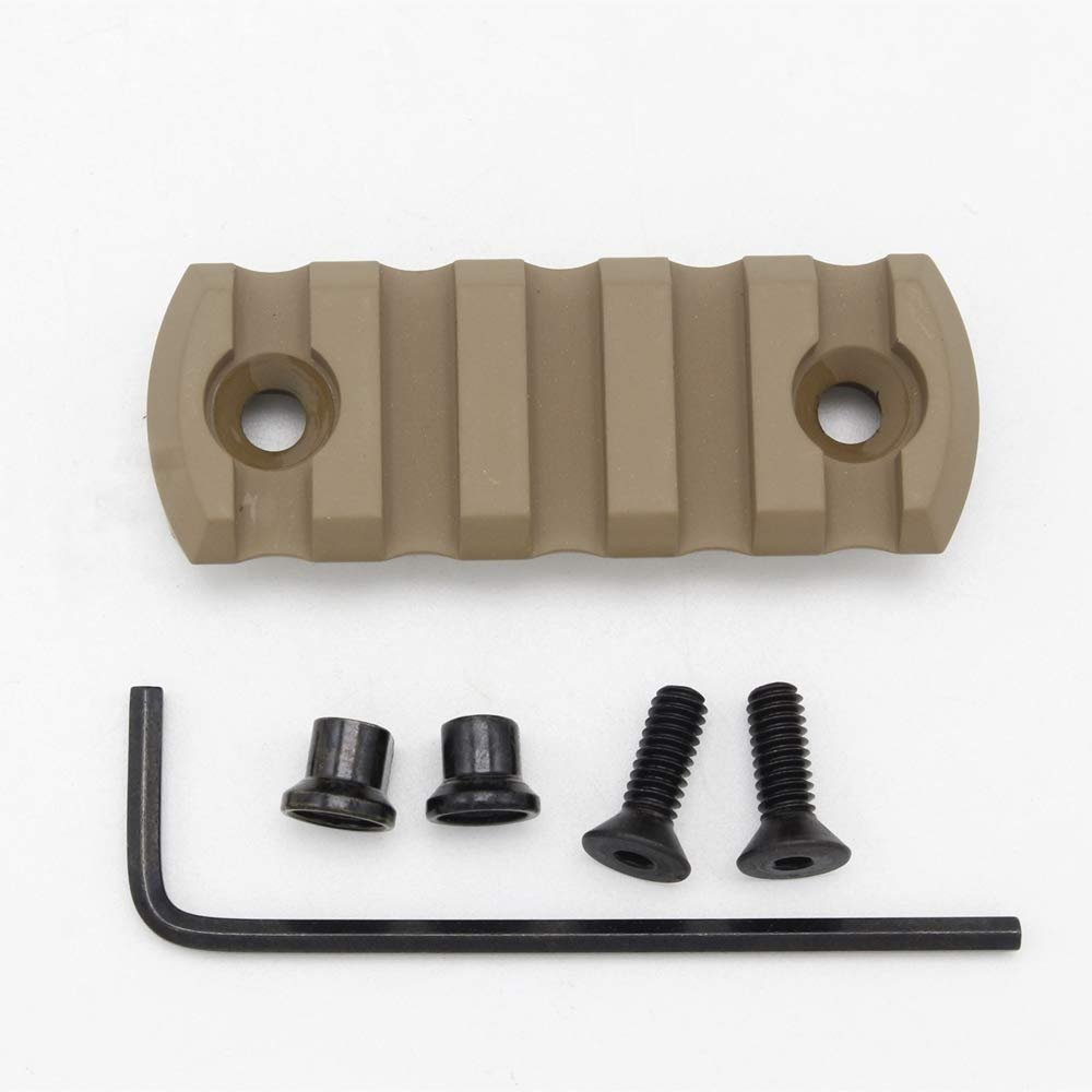 Active-8 Keymod Picatinny Rail, 5-Slot Lightweight Aluminum Weaver Rail Section Accessories for Keymod Rail System