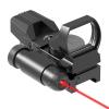Feyachi RSL-18 Reflex Sight - 4 Reticle Red & Green Dot Sight Optics with Integrated Red La-ser Sight Less Than 5mW Output view 1