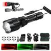 VASTFIRE Predator Light with Interchangeable (Red, Green, White) LED Hunting Flashlight with Scope Mount for Hog Coyote Coon Bobcat Raccoon Varmint Rabbit Night Hunting view 1