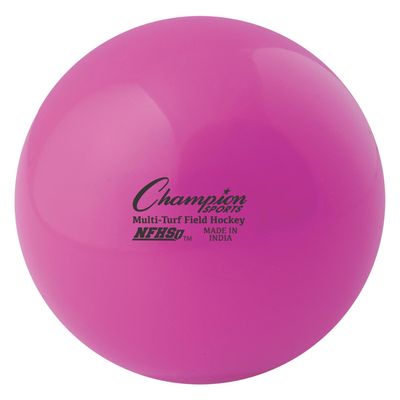 Champion Sports Field Hockey Balls, Regulation Size, 12-Pack, 2.75 Each - NFHS-Approved Sports Hockey Ball Set for Fields, Grass, Turf - Durable, Bouncy, Lightweight, Bright Colored - Pink